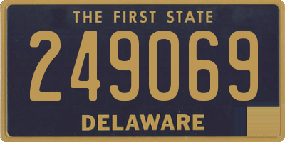 DE license plate 249069