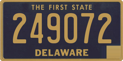 DE license plate 249072