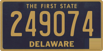 DE license plate 249074