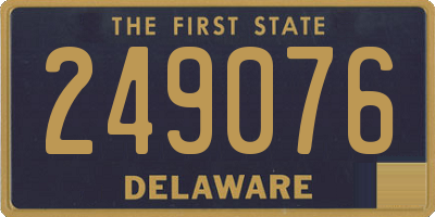 DE license plate 249076