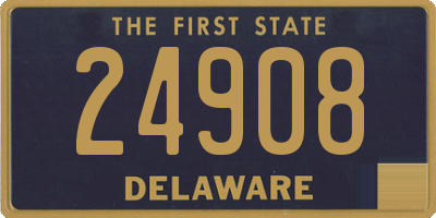 DE license plate 24908