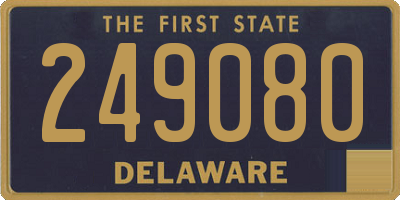 DE license plate 249080