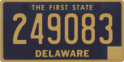 DE license plate 249083