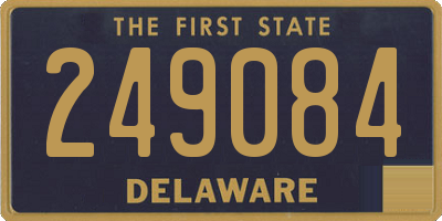 DE license plate 249084