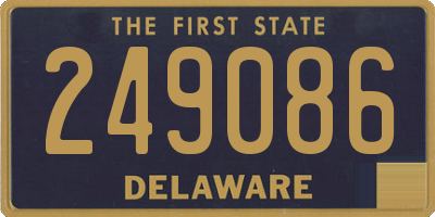 DE license plate 249086