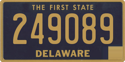 DE license plate 249089