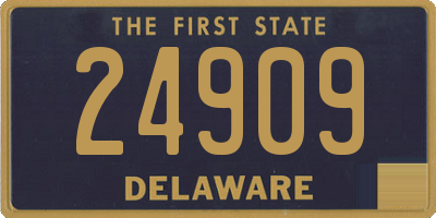 DE license plate 24909