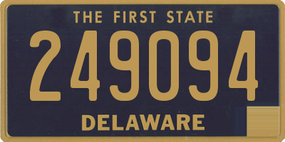 DE license plate 249094