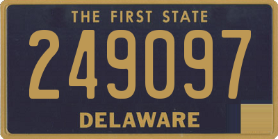 DE license plate 249097