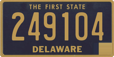 DE license plate 249104