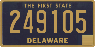 DE license plate 249105