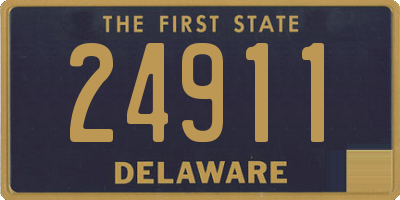 DE license plate 24911