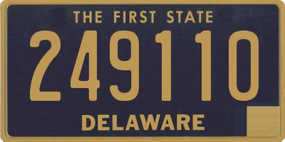 DE license plate 249110