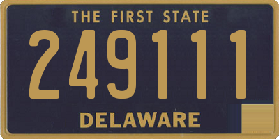DE license plate 249111