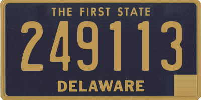 DE license plate 249113
