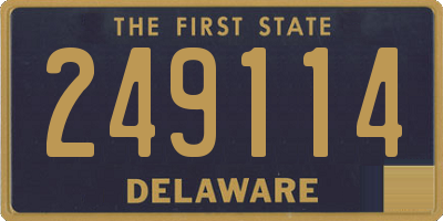 DE license plate 249114