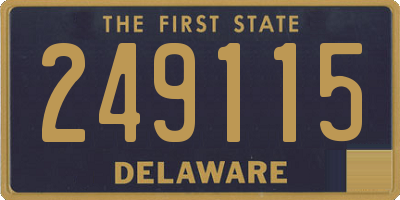 DE license plate 249115