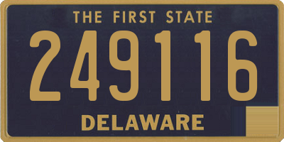 DE license plate 249116