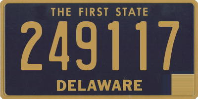DE license plate 249117