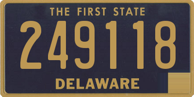 DE license plate 249118