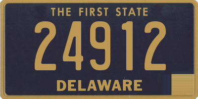 DE license plate 24912