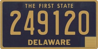 DE license plate 249120
