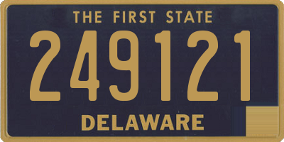 DE license plate 249121