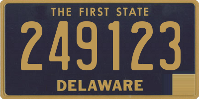DE license plate 249123