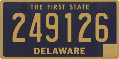 DE license plate 249126