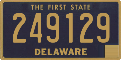 DE license plate 249129