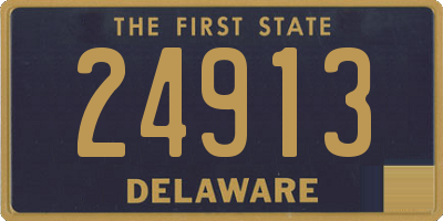 DE license plate 24913
