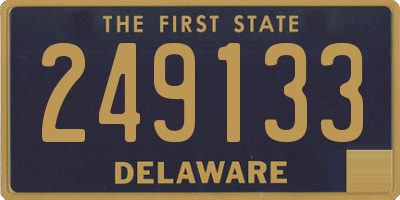 DE license plate 249133