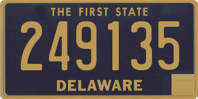 DE license plate 249135