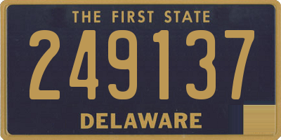 DE license plate 249137