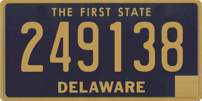 DE license plate 249138