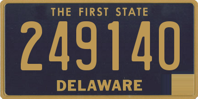 DE license plate 249140