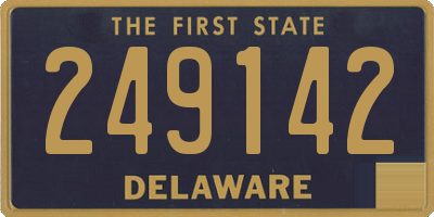 DE license plate 249142