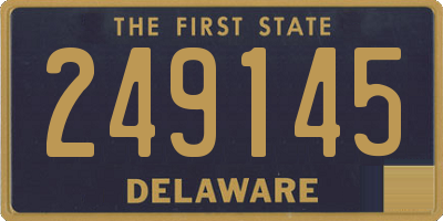 DE license plate 249145