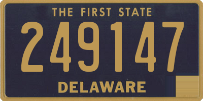 DE license plate 249147