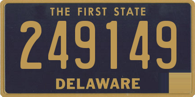 DE license plate 249149