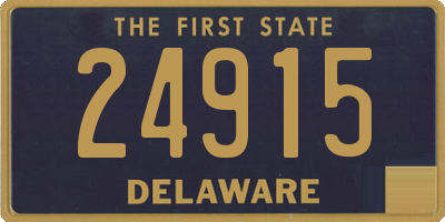 DE license plate 24915