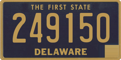 DE license plate 249150