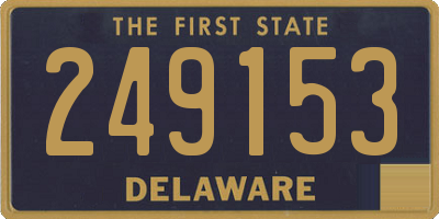 DE license plate 249153