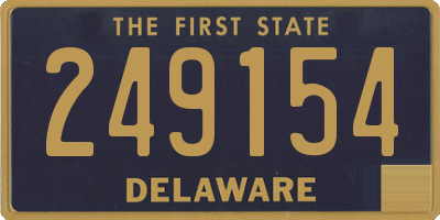 DE license plate 249154