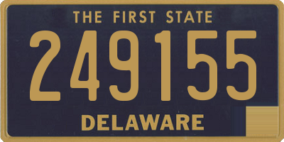 DE license plate 249155