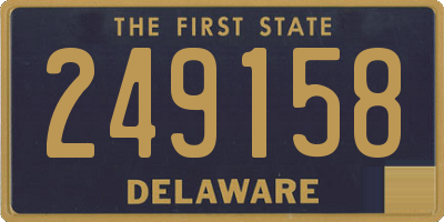 DE license plate 249158