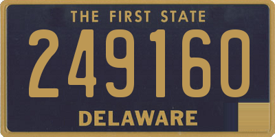 DE license plate 249160