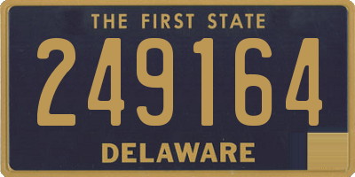 DE license plate 249164