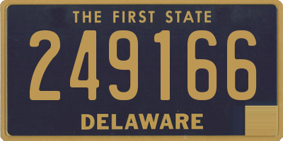 DE license plate 249166