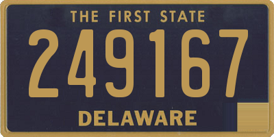 DE license plate 249167